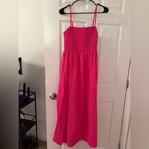 GAP Smocked Squareneck Maxi Dress